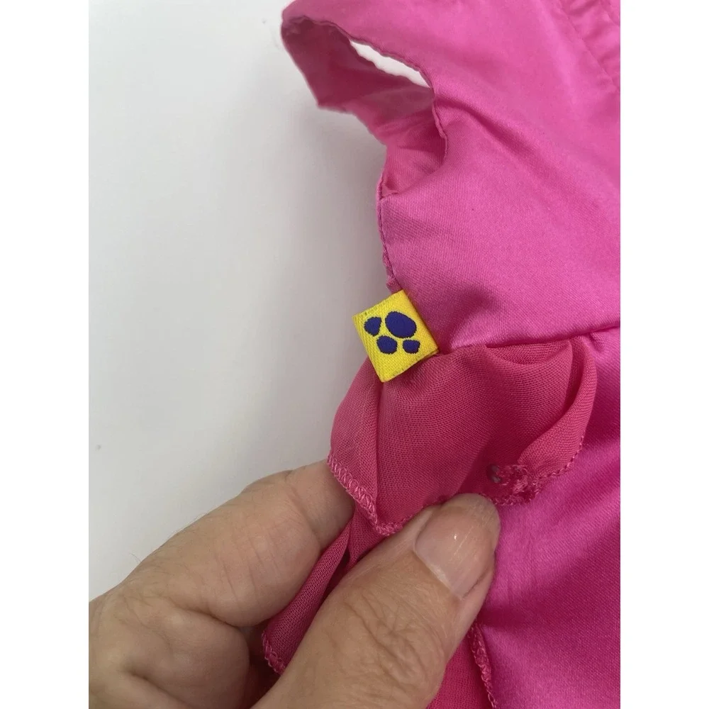 Build a Bear Pink‎ Satin Dress Ruffles Sequins Rosette